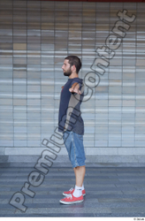 Whole Body Man T poses White Casual Slim Standing Street photo references